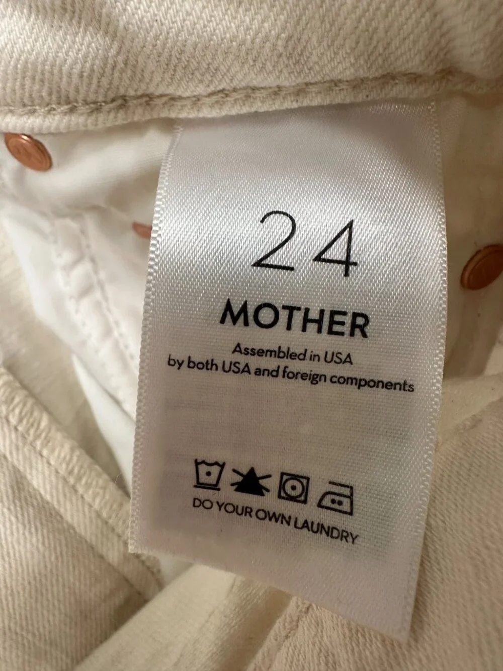 MOTHER The half pipe ankle jeans, size 24, color "act natural" - Picture 7 of 8